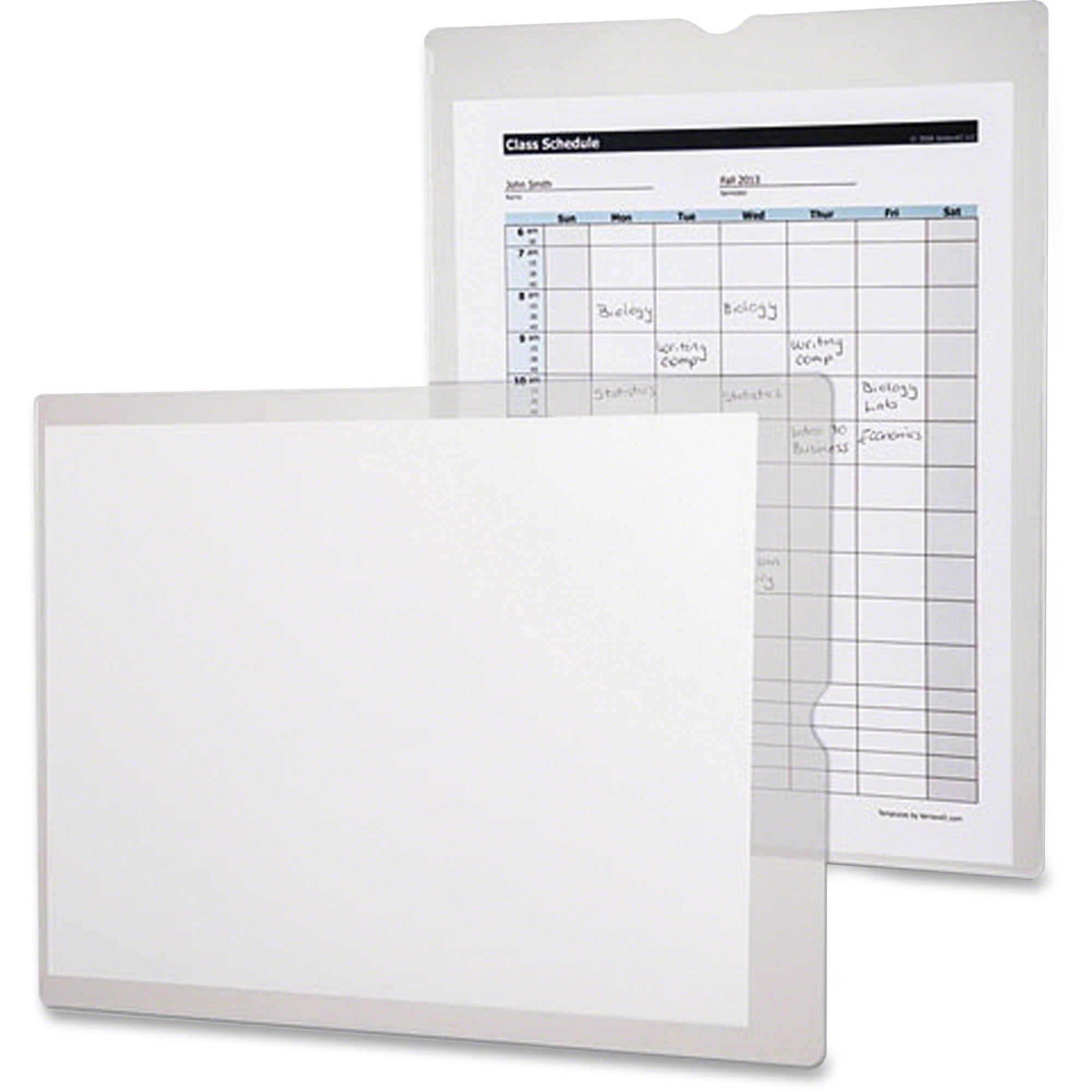 Utili-Jac Heavy-Duty Clear Plastic Envelopes, 9 x 12, 50/Box