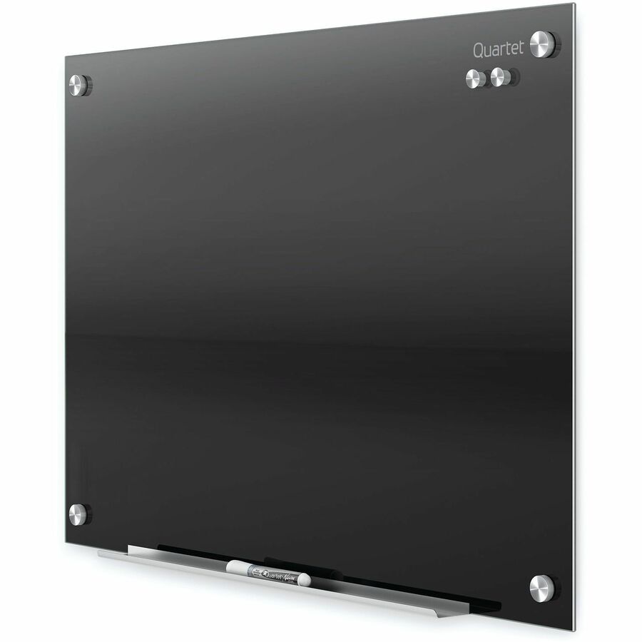 Infinity Glass Marker Board, 48 x 36, Black Surface