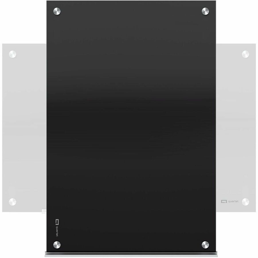 Infinity Glass Marker Board, 48 x 36, Black Surface