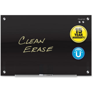 Infinity Glass Marker Board, 48 x 36, Black Surface