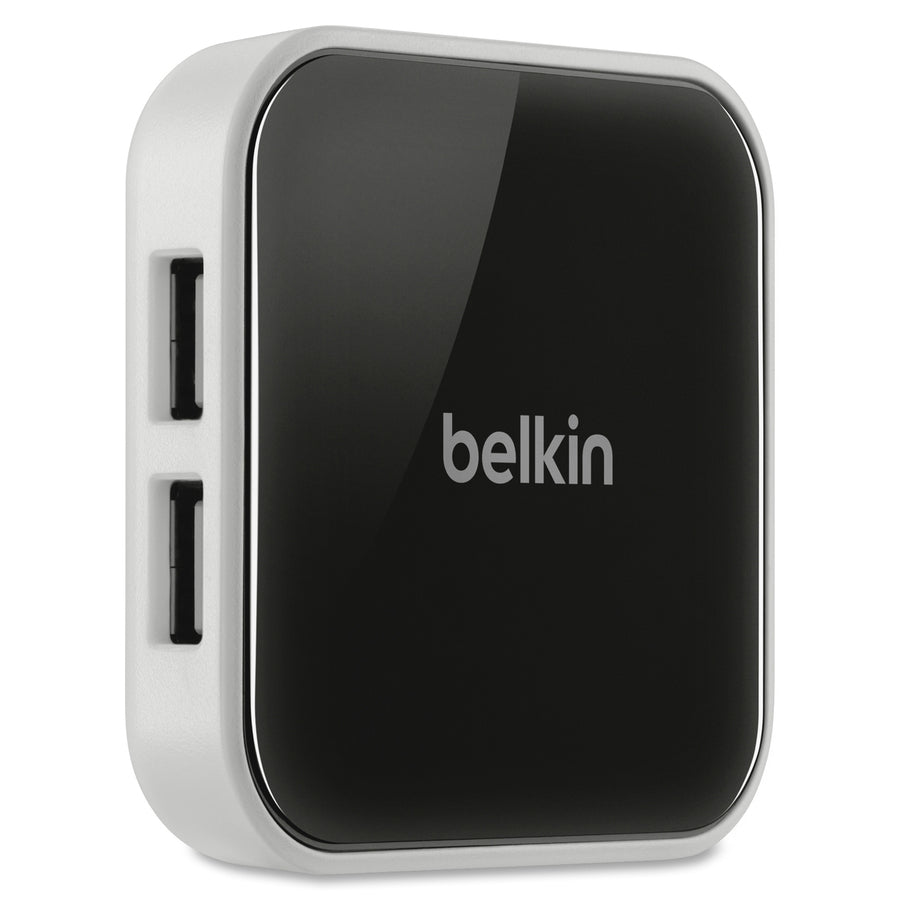 Belkin 4-Port Powered Desktop Hub - USB - External - 4 USB Port(s) - 4 USB 2.0 Port(s) - PC, Mac - 