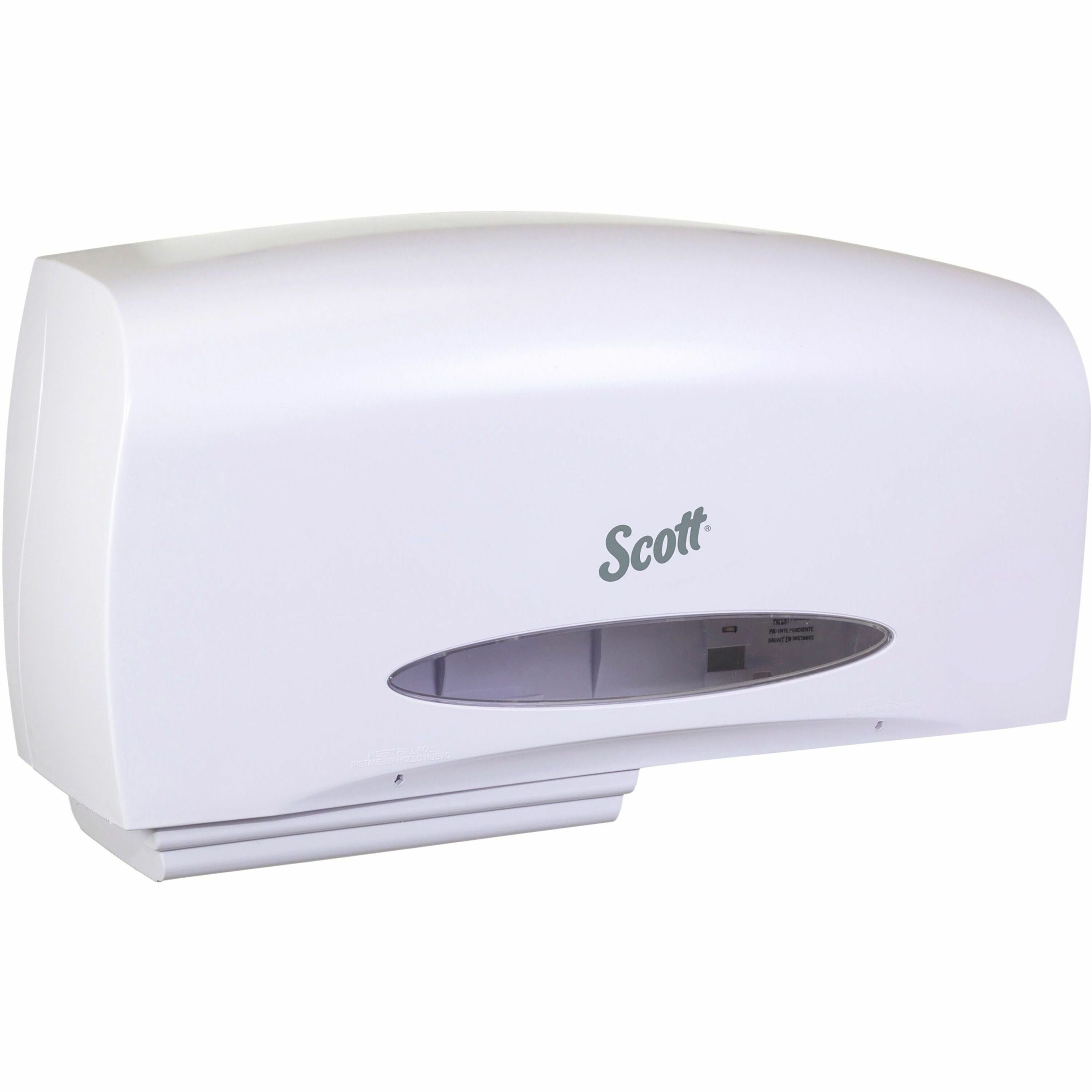 scott-essential-coreless-jumbo-roll-toilet-paper-dispenser-coreless-dispenser-2-x-roll-109-height-x-201-width-x-59-depth-plastic-black-durable-1-carton_kcc09609 - 1