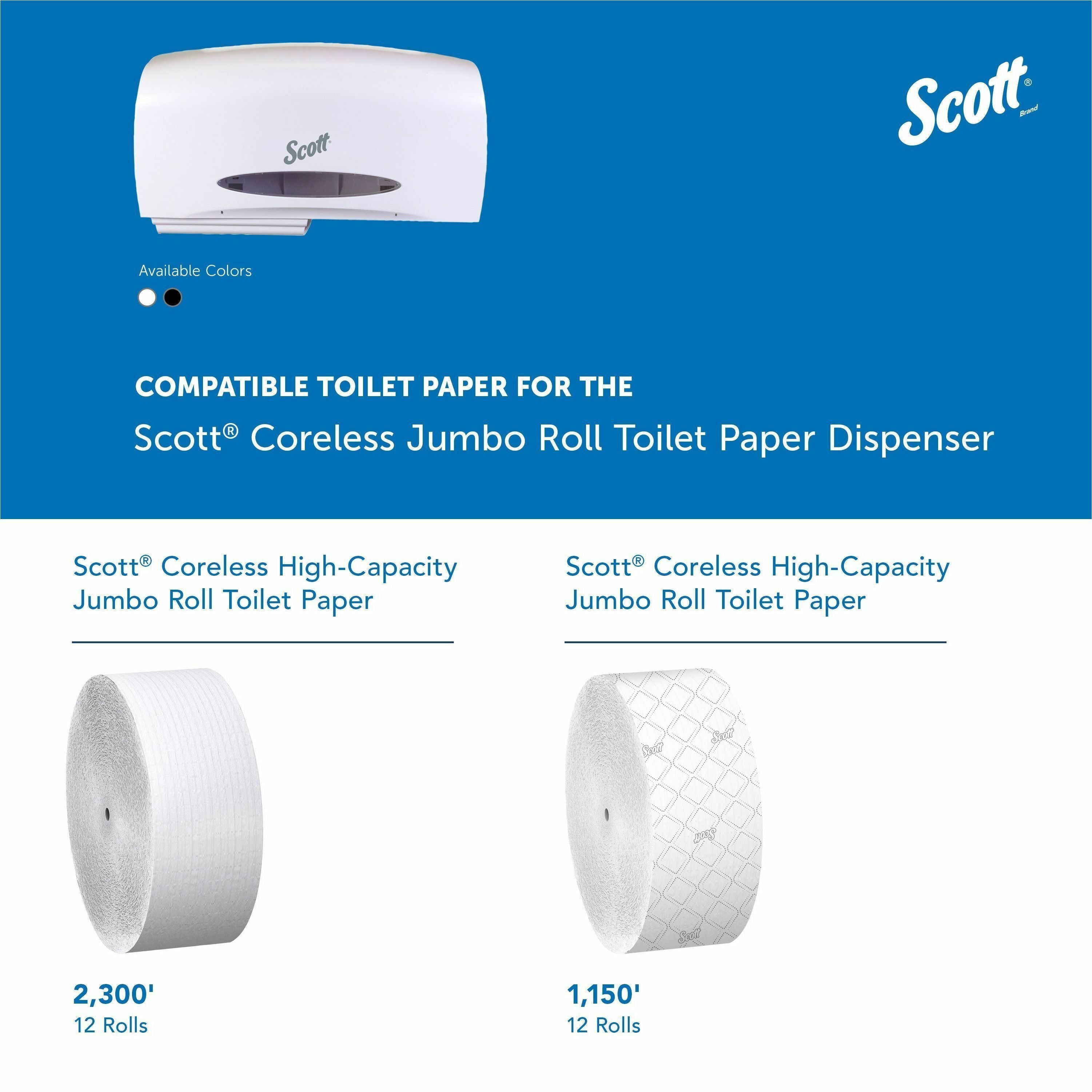 scott-essential-coreless-jumbo-roll-toilet-paper-dispenser-coreless-dispenser-2-x-roll-109-height-x-201-width-x-59-depth-plastic-black-durable-1-carton_kcc09609 - 5