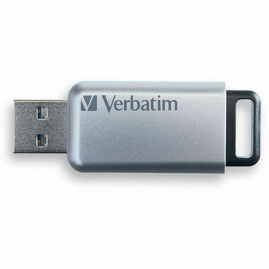 Store 'n' Go Secure Pro USB Flash Drive with AES 256 Encryption, 16 GB, Silver