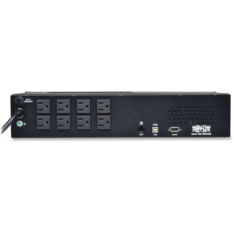 Tripp Lite by Eaton UPS SmartPro 120V 1.5kVA 1kW Line-Interactive Sine Wave UPS 2U Rack/Tower LCD USB DB9 8 Outlets - 2U Rack/Tower - 6.50 Minute Stand-by - 120 V AC Input - 120 V AC Output - 8 x NEMA 5-15R - TAA Compliant - 