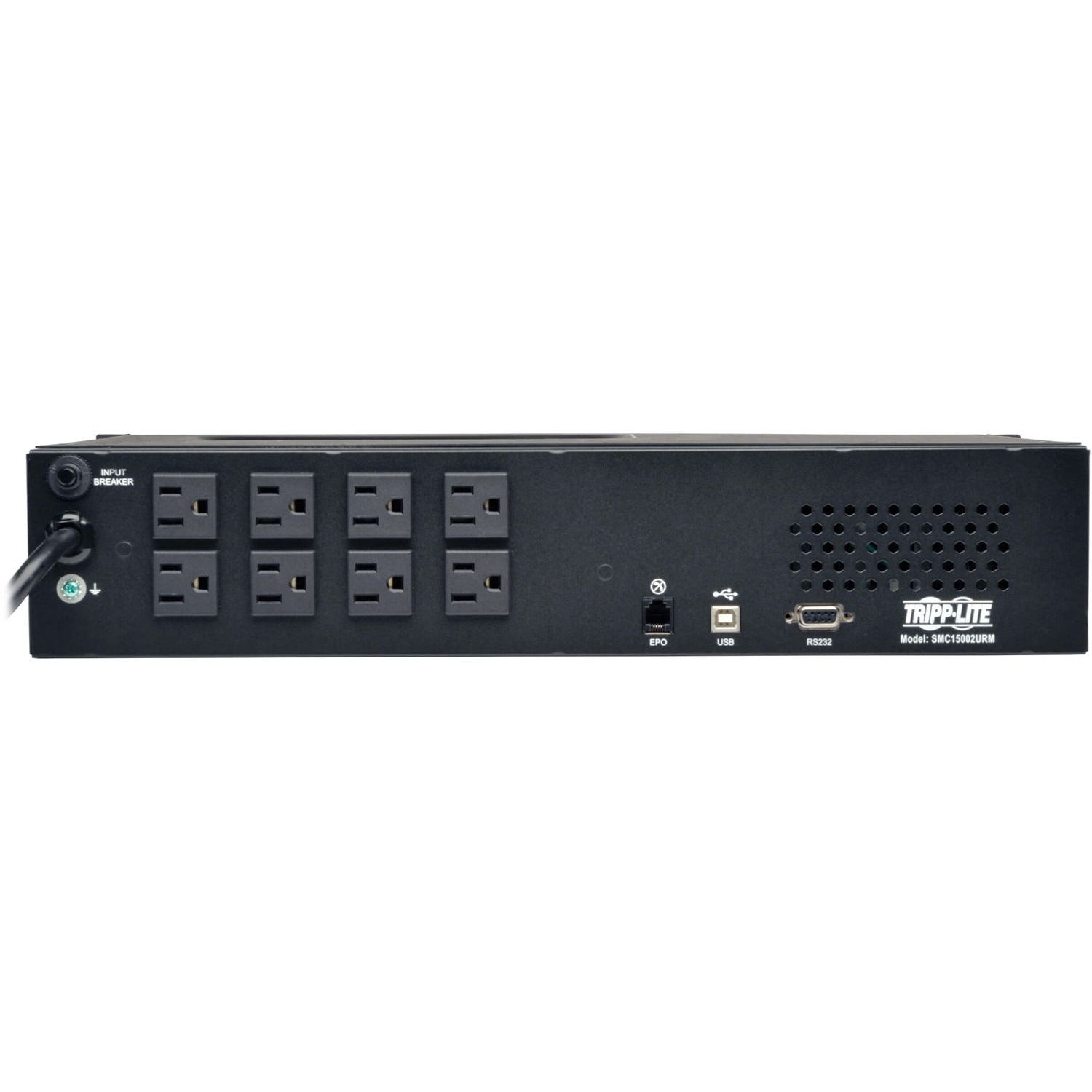 Tripp Lite by Eaton UPS SmartPro 120V 1.5kVA 1kW Line-Interactive Sine Wave UPS 2U Rack/Tower LCD USB DB9 8 Outlets - 2U Rack/Tower - 6.50 Minute Stand-by - 120 V AC Input - 120 V AC Output - 8 x NEMA 5-15R - TAA Compliant - 