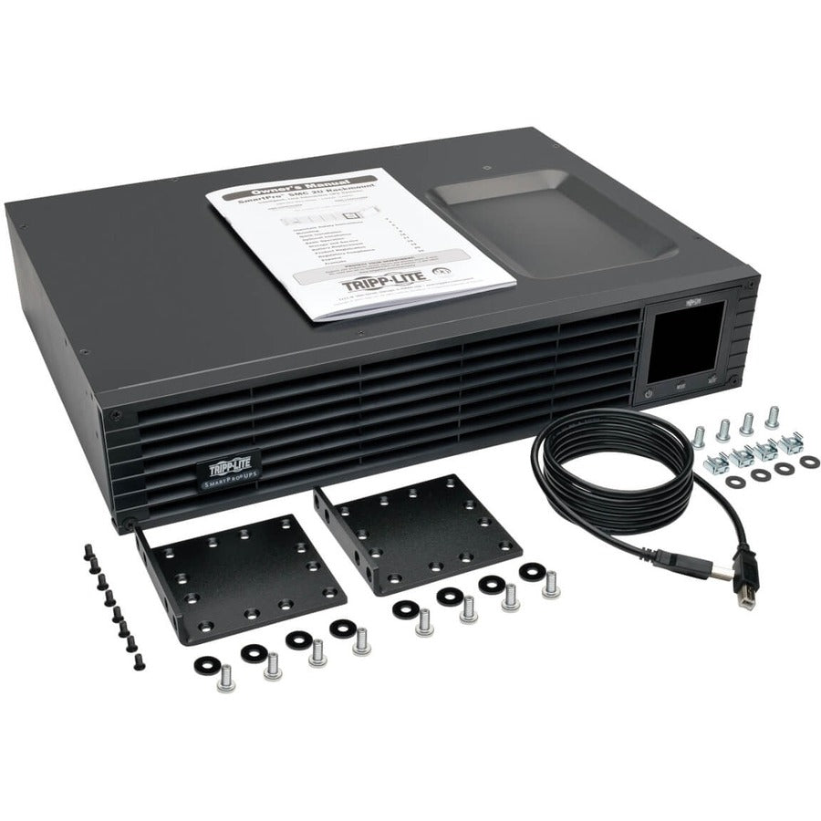 Tripp Lite by Eaton UPS SmartPro 120V 1.5kVA 1kW Line-Interactive Sine Wave UPS 2U Rack/Tower LCD USB DB9 8 Outlets - 2U Rack/Tower - 6.50 Minute Stand-by - 120 V AC Input - 120 V AC Output - 8 x NEMA 5-15R - TAA Compliant