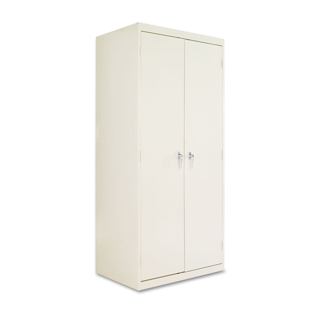 Assembled 78" High Heavy-Duty Welded Storage Cabinet, Four Adjustable Shelves, 36w x 24d, Putty - 
