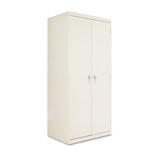 Assembled 78" High Heavy-Duty Welded Storage Cabinet, Four Adjustable Shelves, 36w x 24d, Putty - 