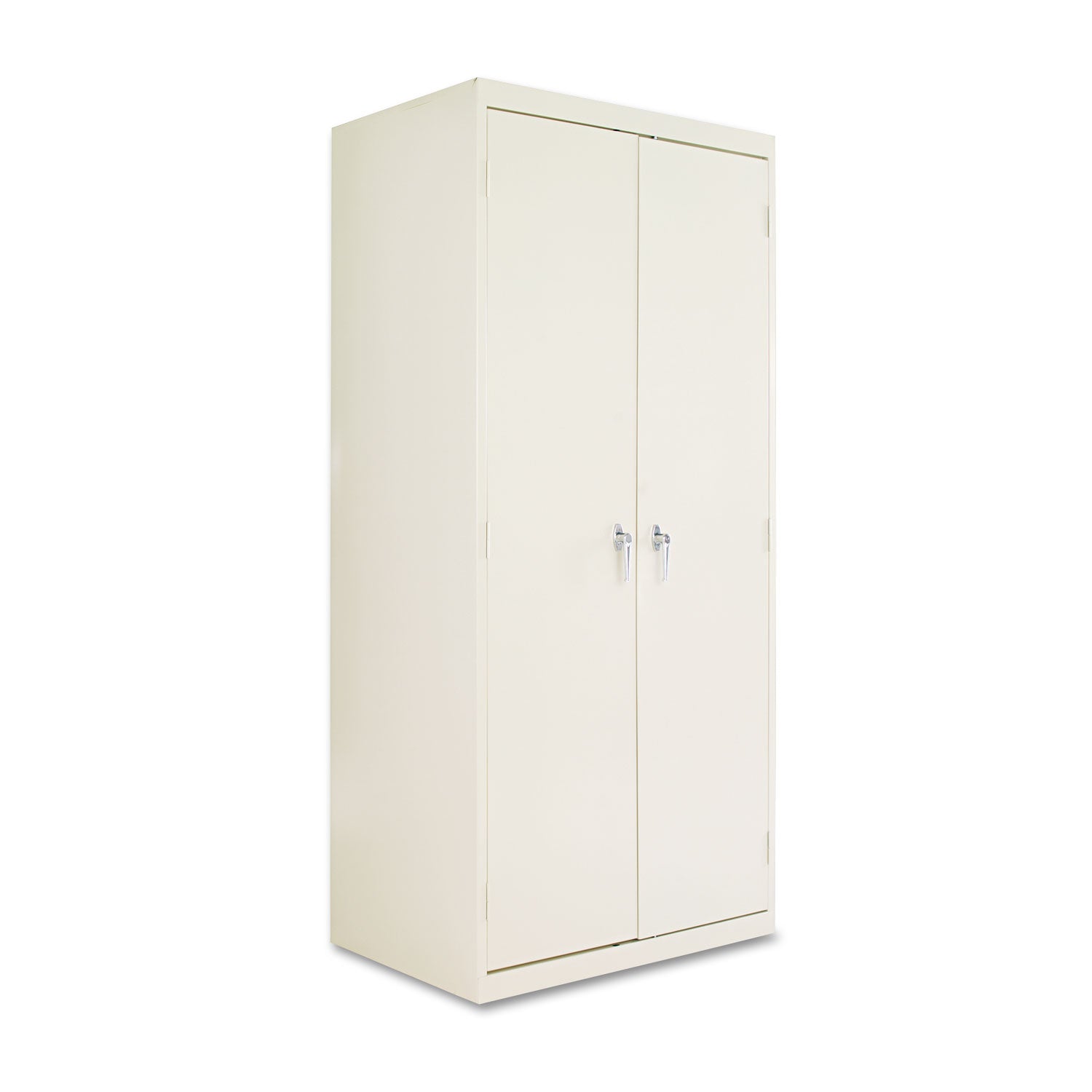 Assembled 78" High Heavy-Duty Welded Storage Cabinet, Four Adjustable Shelves, 36w x 24d, Putty - 