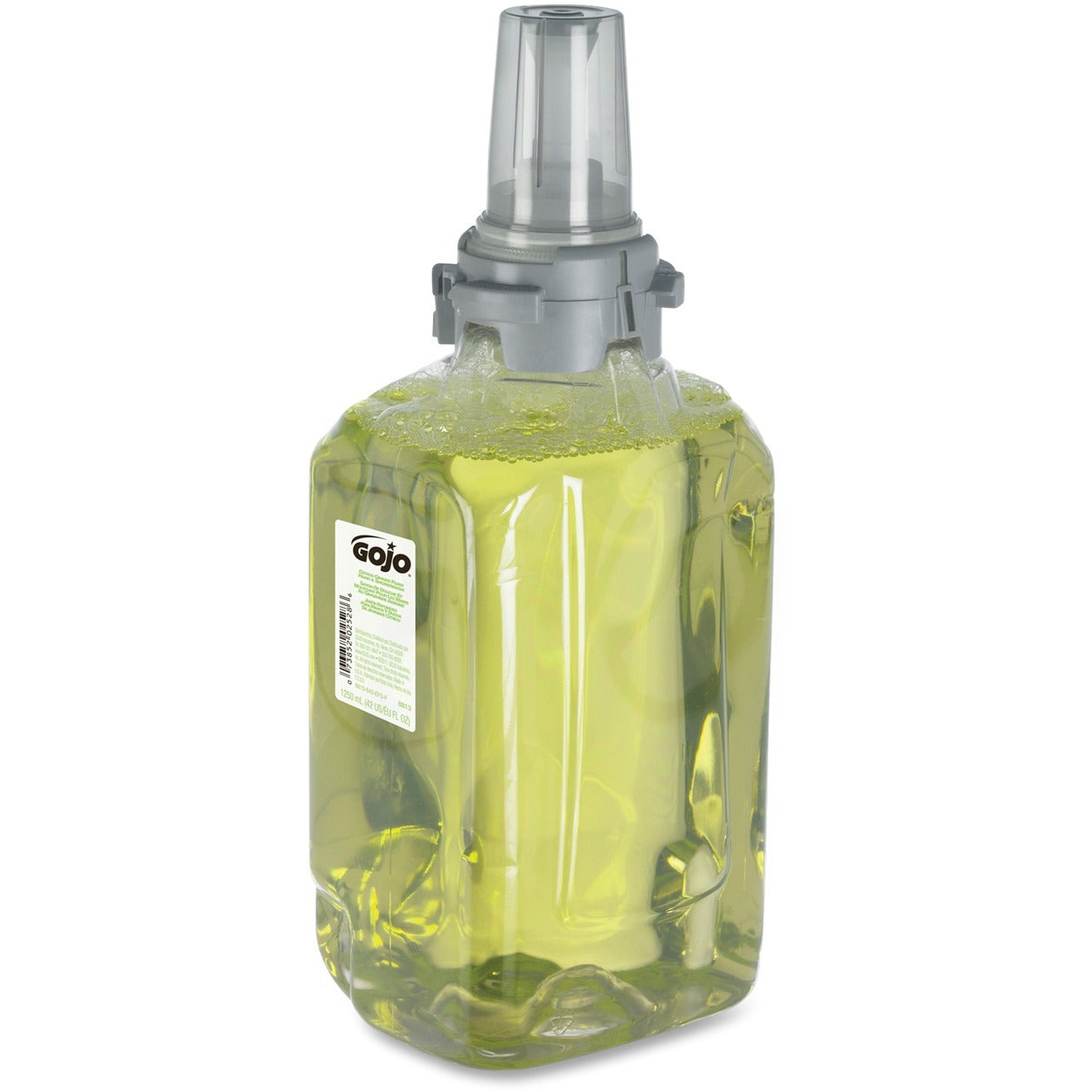 gojo-adx-12-gingercitrus-handwash-refill-ginger-citrus-scentfor-423-fl-oz-1250-ml-pump-bottle-dispenser-kill-germs-hand-skin-hair-moisturizing-green-bio-based-3-carton_goj881303ct - 2