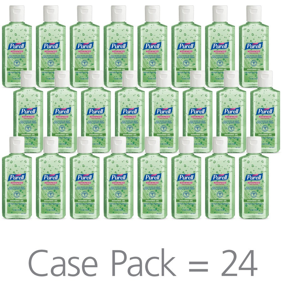 purell-hand-sanitizer-gel-floral-scent-4-fl-oz-1183-ml-squeeze-bottle-dispenser-kill-germs-hand-moisturizing-green-non-sticky-residue-free-moisturizing-24-carton_goj963124ct - 2