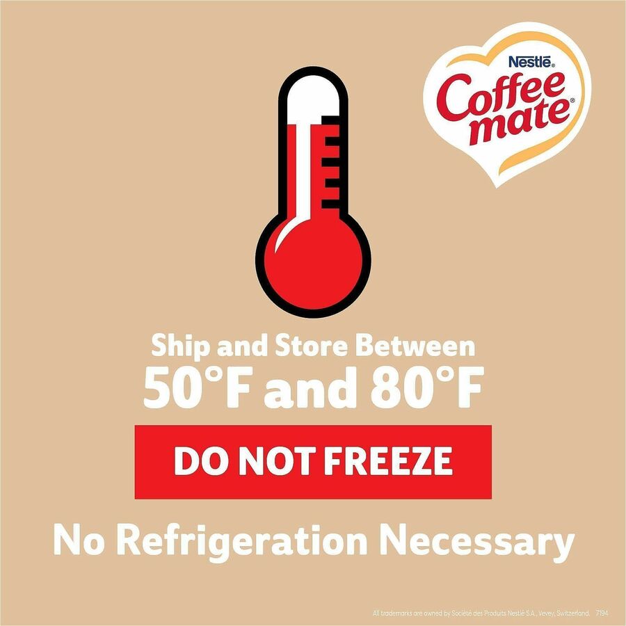Coffee mate Original Flavor Liquid Creamer Singles - Original Flavor - 0.38 fl oz (11 mL) - 180/Carton - 180 Serving