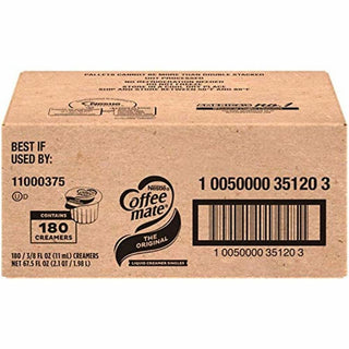 Coffee mate Original Flavor Liquid Creamer Singles - Original Flavor - 0.38 fl oz (11 mL) - 180/Carton - 180 Serving