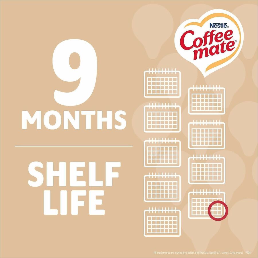 Coffee mate Original Flavor Liquid Creamer Singles - Original Flavor - 0.38 fl oz (11 mL) - 180/Carton - 180 Serving