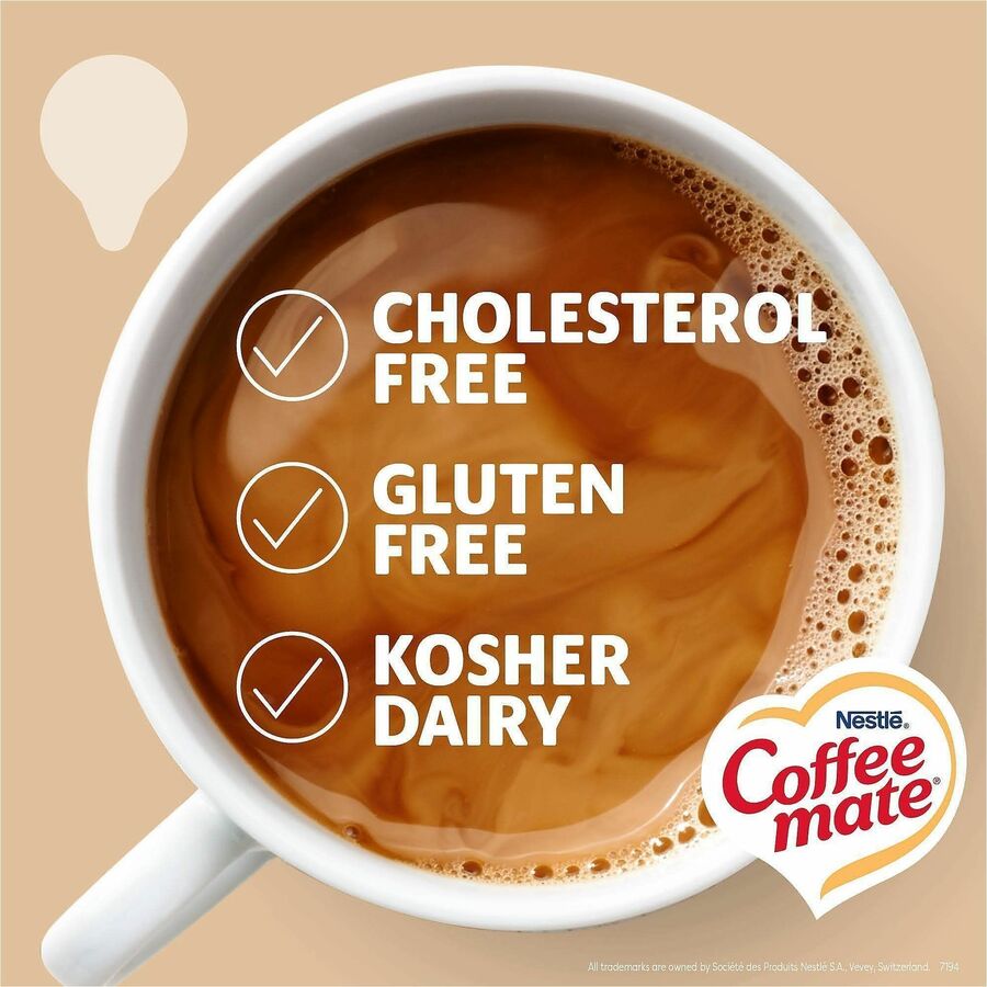 Coffee mate Original Flavor Liquid Creamer Singles - Original Flavor - 0.38 fl oz (11 mL) - 180/Carton - 180 Serving