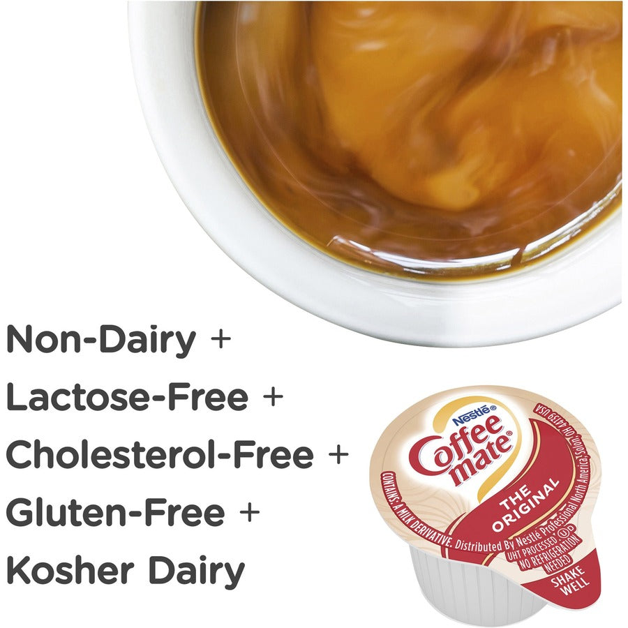 Coffee mate Original Flavor Liquid Creamer Singles - Original Flavor - 0.38 fl oz (11 mL) - 180/Carton - 180 Serving - 