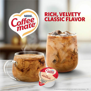 Coffee mate Original Flavor Liquid Creamer Singles - Original Flavor - 0.38 fl oz (11 mL) - 180/Carton - 180 Serving