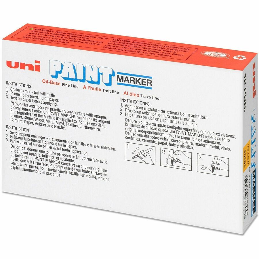 Sanford - uni-Paint Marker, Medium Point, Yellow, Sold as 1 EA