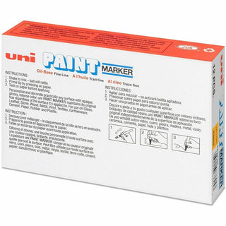 uni uni-Paint PX-20 Oil-Based Paint Marker - Medium Marker Point - Yellow Oil Based Ink - White Barrel - 1 Dozen