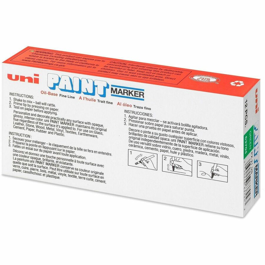 Sanford - uni-Paint Marker, Fine Point, Green, Sold as 1 EA