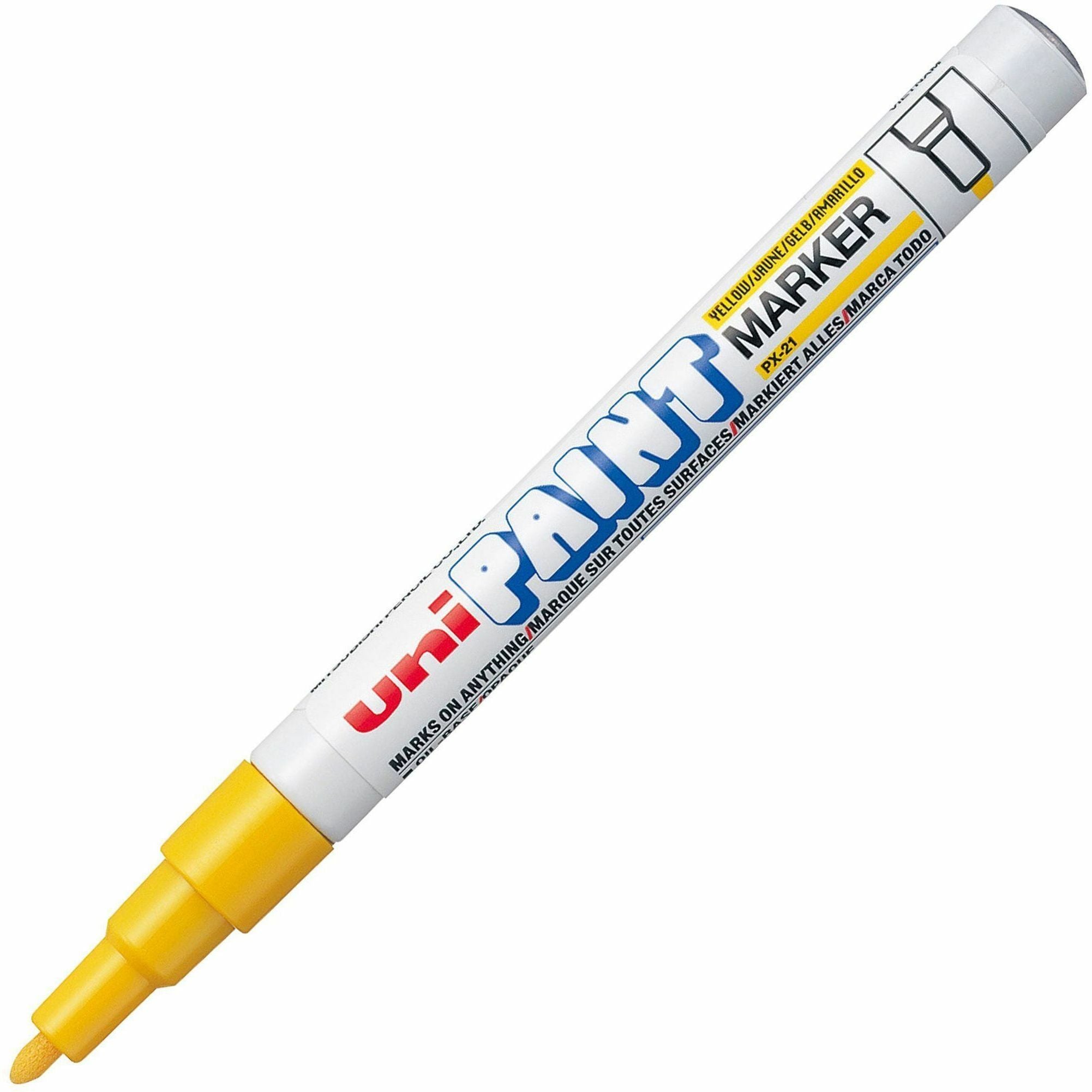 uni-uni-paint-px-21-oil-based-marker-fine-marker-point-yellow-oil-based-ink-1-dozen_ubc63705dz - 2