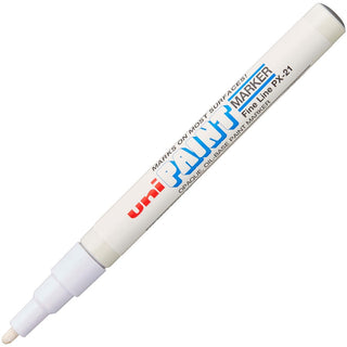 uni Uni-Paint PX-21 Oil-Based Marker - Fine Marker Point - White Oil Based Ink - 1 Dozen