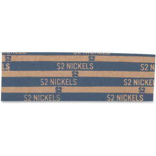 Flat Coin Wrappers, Nickels, $2, 1000 Wrappers/Box