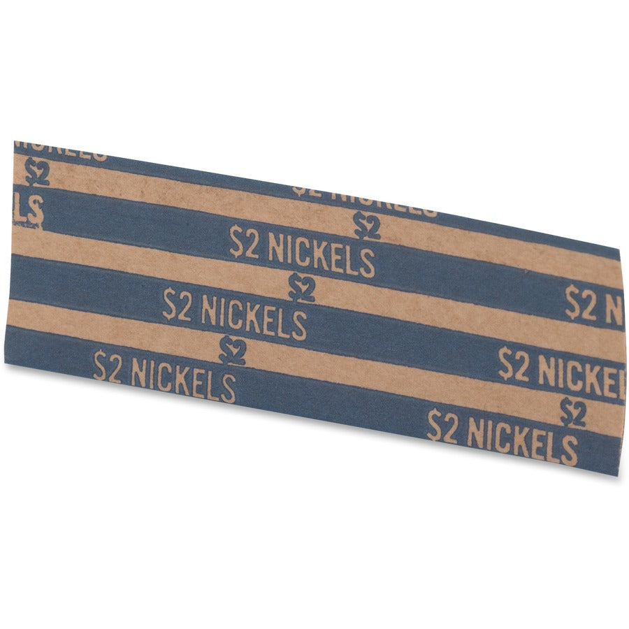 Flat Coin Wrappers, Nickels, $2, 1000 Wrappers/Box
