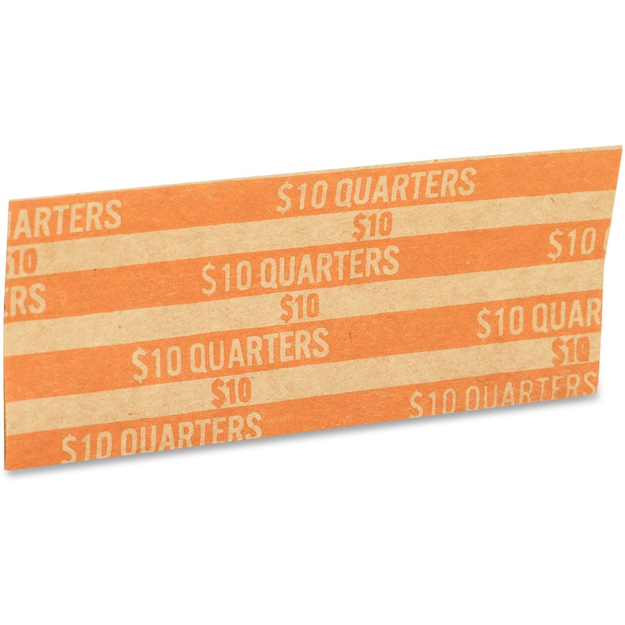 PAP-R Flat Coin Wrappers - Total $10 in 40 Coins of 25 Denomination - Heavy Duty - Paper - Kraft - 1000 / Box
