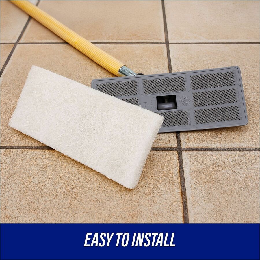 Genuine Joe Cleaning Pad Holder - Gray - 1 Each