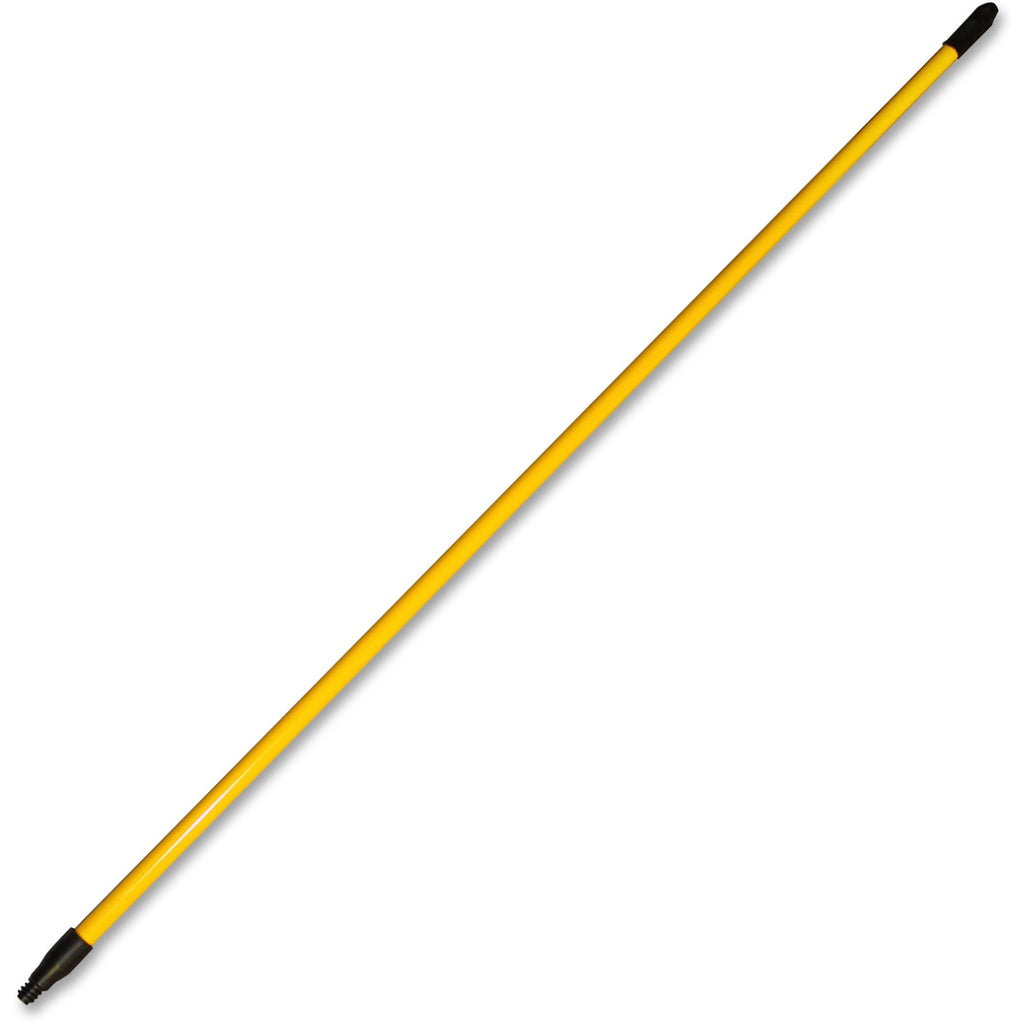 Genuine Joe 60" Extension Handle - 60" Length - 1" Diameter - Yellow - Fiberglass, Nylon - 1 Each - 