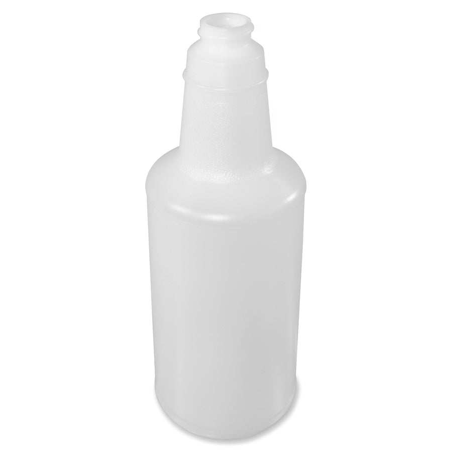 Genuine Joe Plastic Bottle with Graduations - Suitable For Cleaning - Lightweight, Durable, Graduated - 12 / Carton - Translucent - 