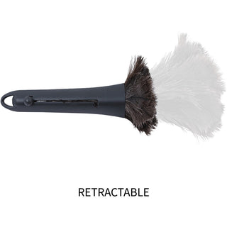 Genuine Joe Retractable Feather Duster - Plastic Handle - 1 Each - Brown
