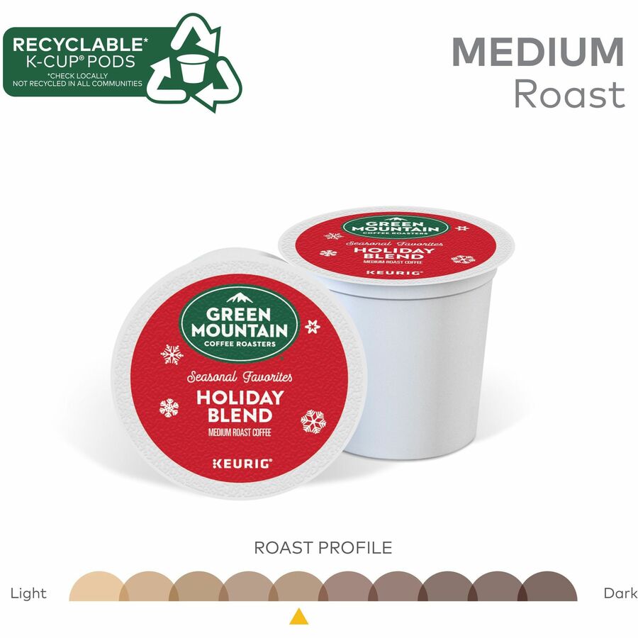 Holiday Blend K-Cups, Medium Roast, 24/Box