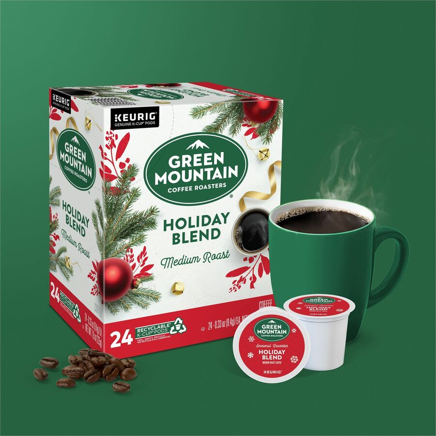 Holiday Blend K-Cups, Medium Roast, 24/Box