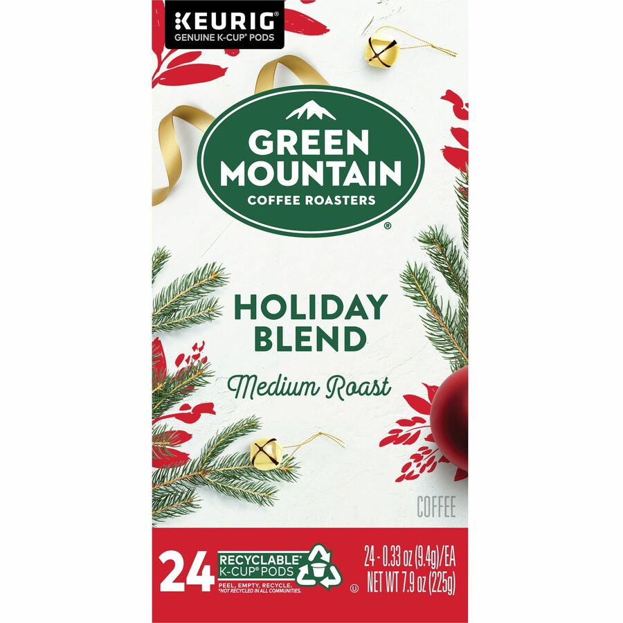 Holiday Blend K-Cups, Medium Roast, 24/Box