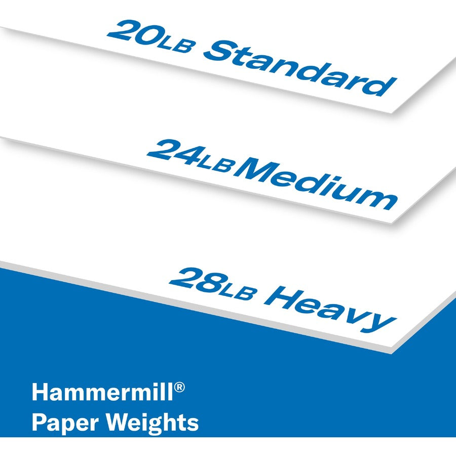 Hammermill Great White Recycled Copy Paper - White - 92 Brightness - Letter - 8 1/2" x 11" - 20 lb Basis Weight - 400 / Pallet - FSC - Acid-free, Archival-safe, Jam-free - White - 