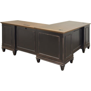 Martin Hartford L-Shaped Desk - Vintage Black - 1 Each