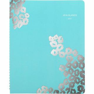 Wild Washes Weekly/Monthly Planner, Wild Washes Flora/Fauna Artwork, 11 x 8.5, Blue Cover, 13-Month (Jan to Jan): 2024-2025