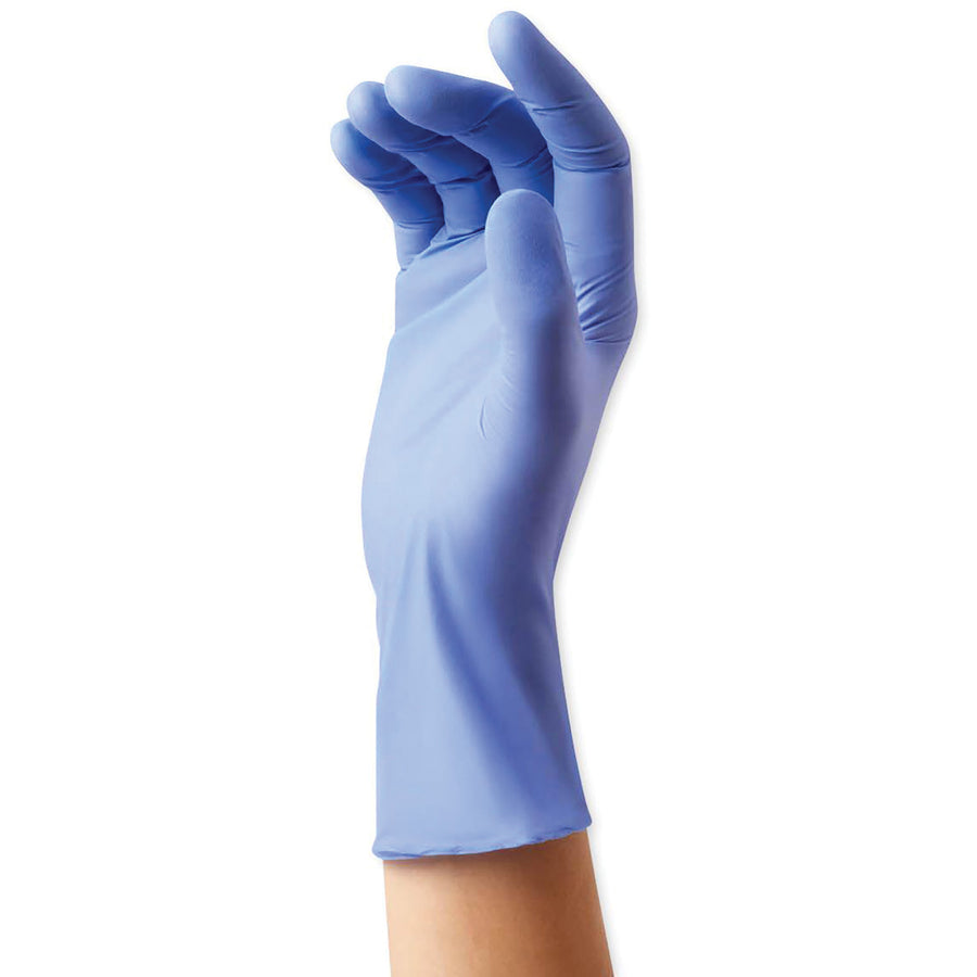 medline-sensicare-ice-blue-nitrile-exam-gloves-small-size-dark-blue-comfortable-chemical-resistant-latex-free-textured-fingertip-non-sterile-durable-for-medical-250-box-950-glove-length_miimds6801 - 2