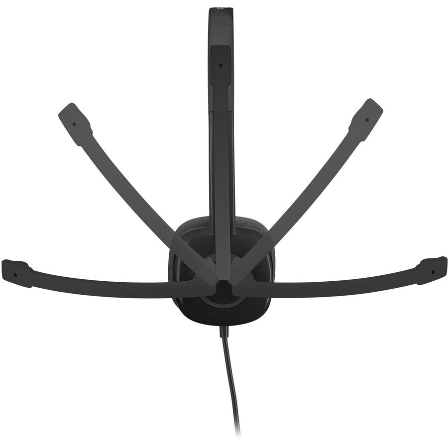 H151 Binaural Over The Head Headset, Black
