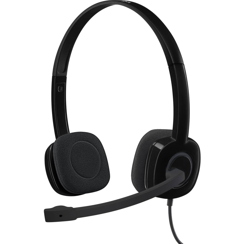 H151 Binaural Over The Head Headset, Black