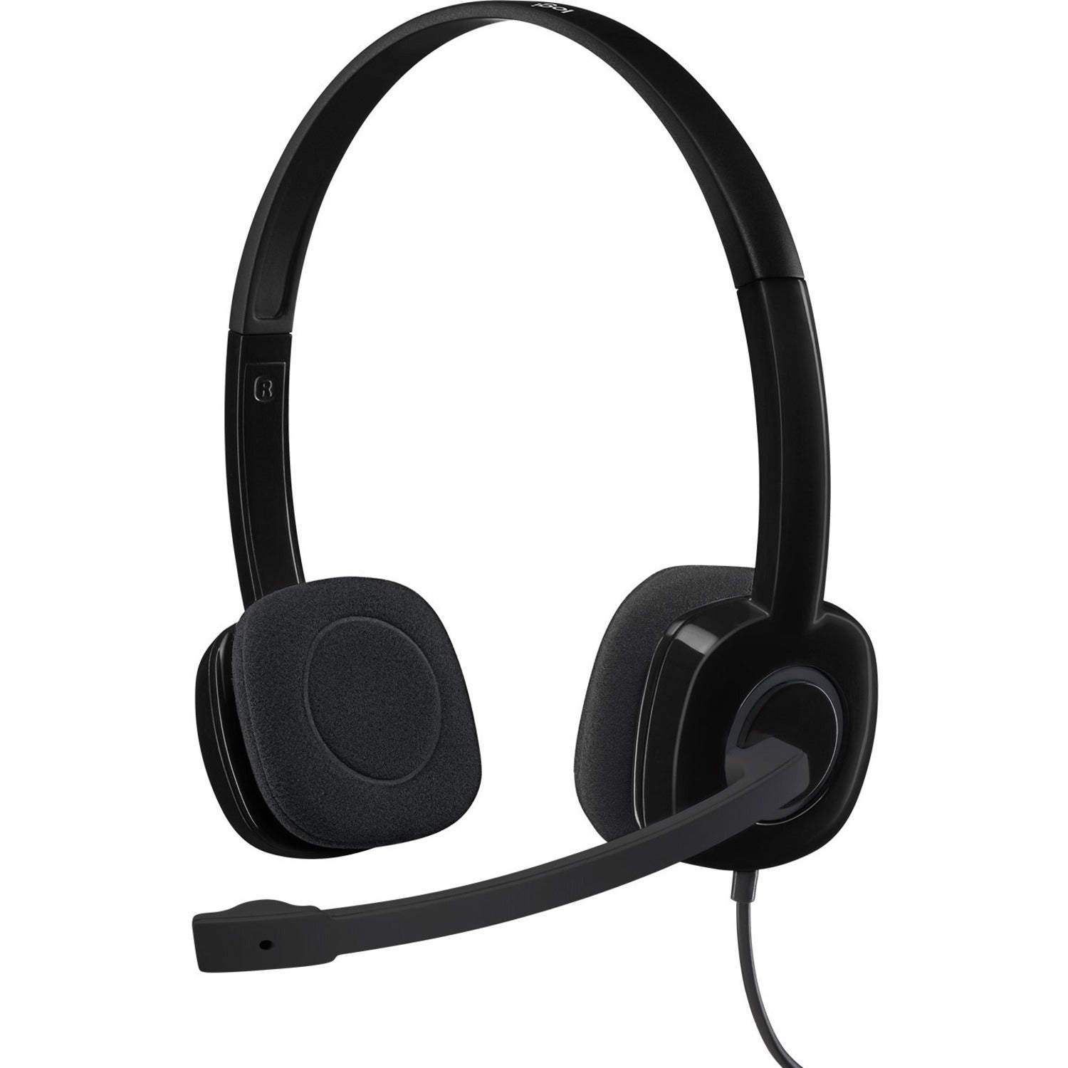H151 Binaural Over The Head Headset, Black