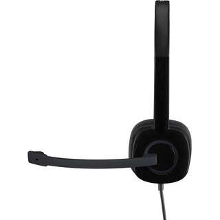 H151 Binaural Over The Head Headset, Black