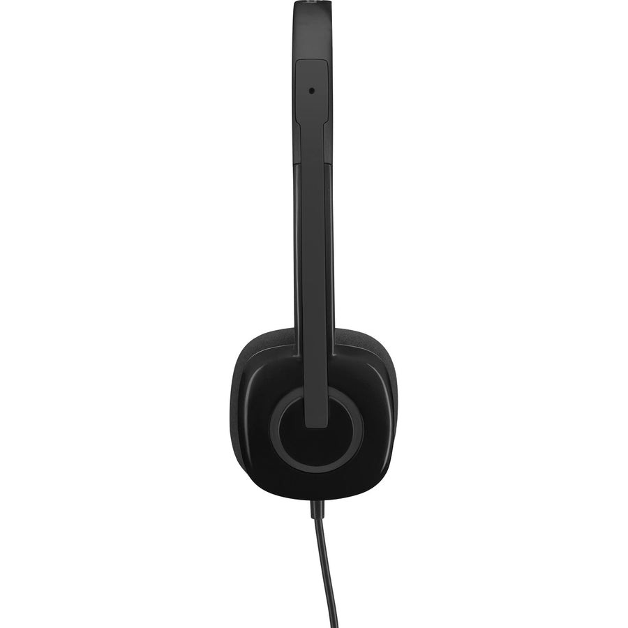 H151 Binaural Over The Head Headset, Black