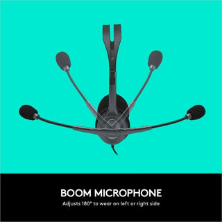 H111 Binaural Over The Head Headset, Black/Silver