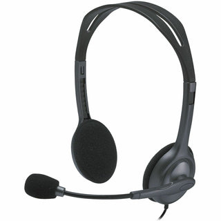 H111 Binaural Over The Head Headset, Black/Silver