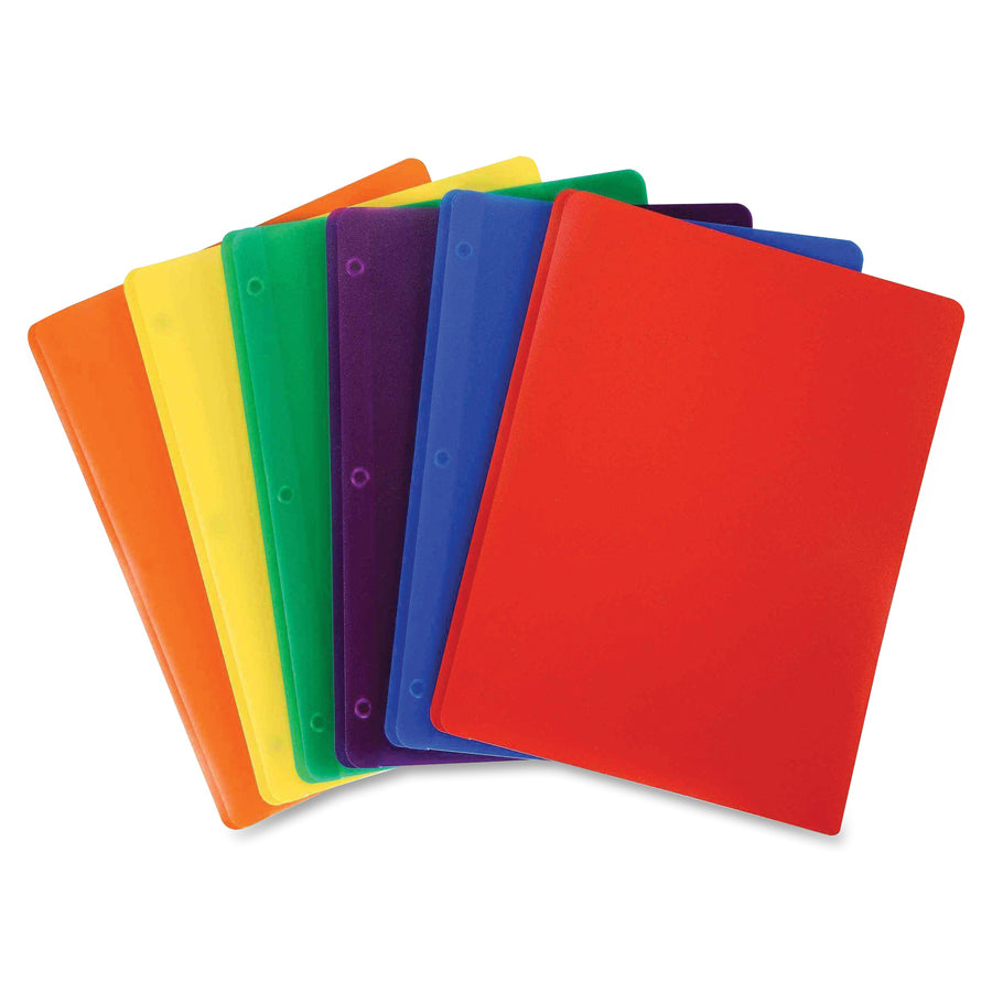 Business Source Letter Portfolio - 8 1/2" x 11" - 30 Sheet Capacity - 2 Pocket(s) - Purple - 1 Each - 