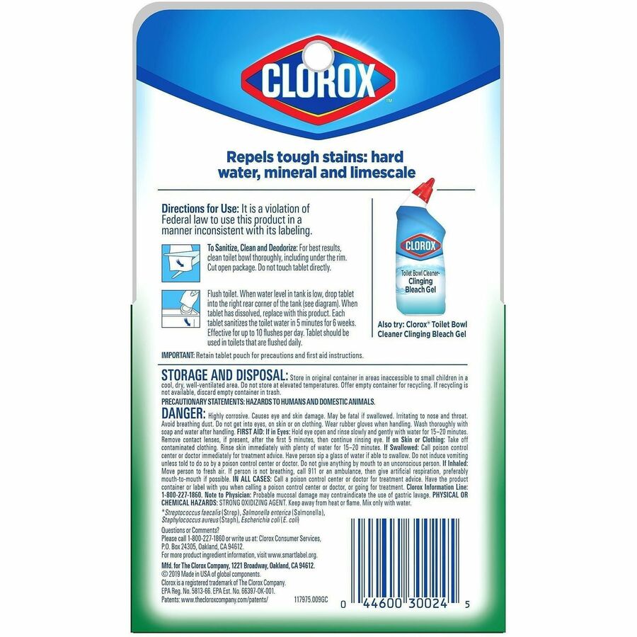 Clorox Automatic Toilet Bowl Cleaner, Sold as 1 Each